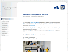 Tablet Screenshot of curling-events.ch